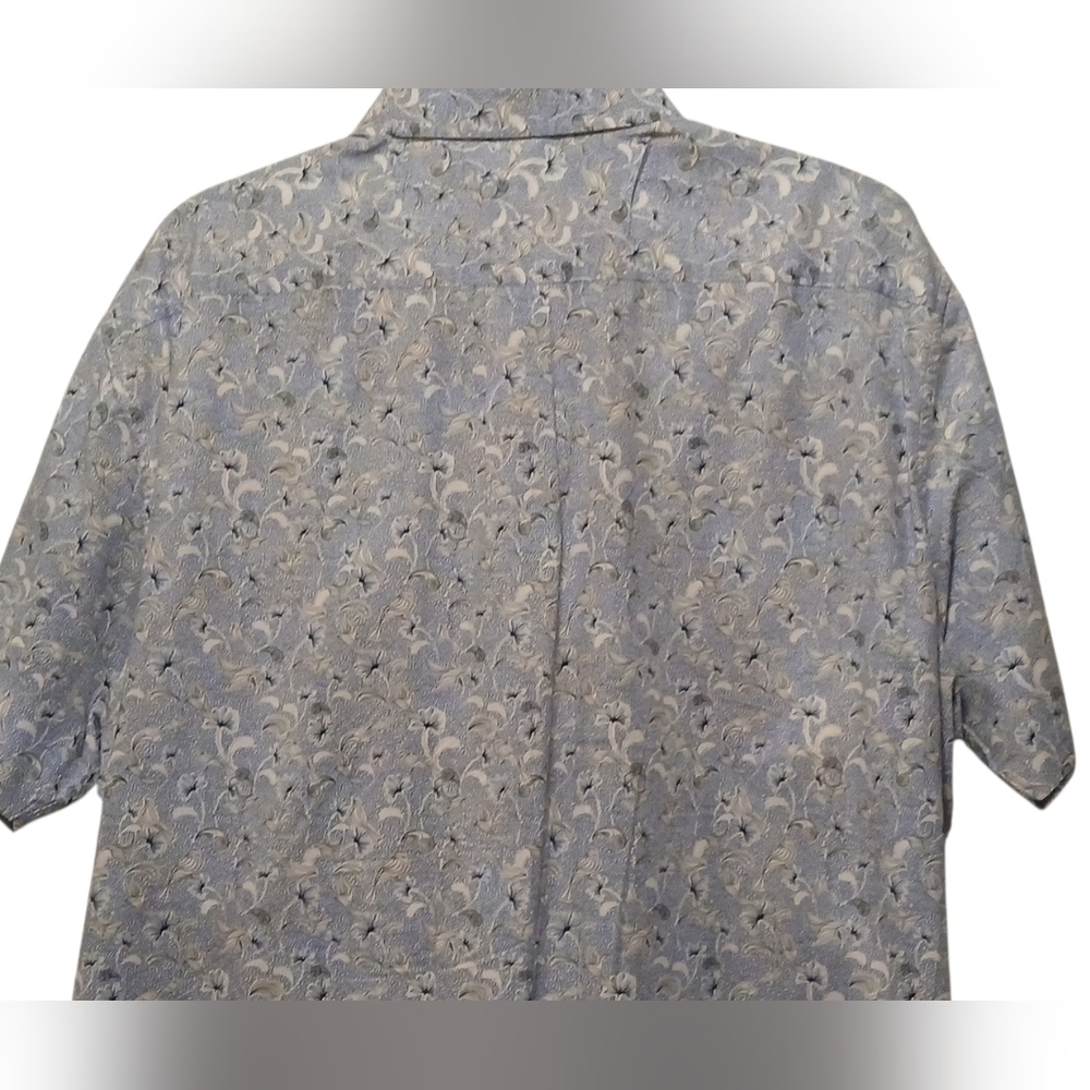 Hart Schaeffer Marx-Men's XXL Blue W/Blue Black & White Floral - Picture 9 of 11
